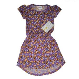 LuLaRoe Kids Mae Dress Retired Style Pockets NWT